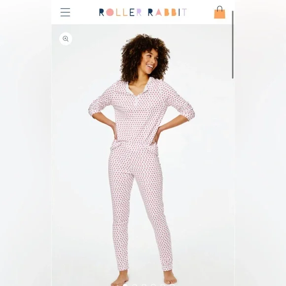 Roller Rabbit Heart pajamas - Picture 1 of 10